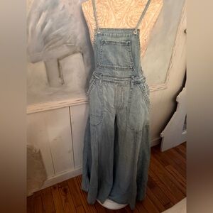 Pilcro Blue Denim Overalls